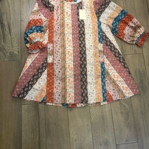 Entro Multicolor High Low Dress
